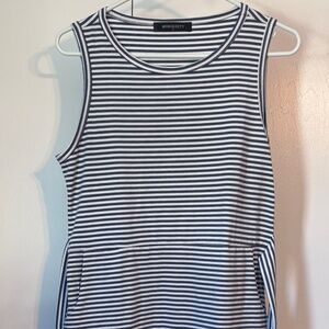 Merkeety Classic Striped Sleeveless Dress size small (4-6)